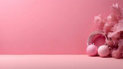 Chester banner with empty space Without Text, Cyber Monday theme minimalist Pink background