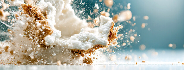 cake and milk explode	