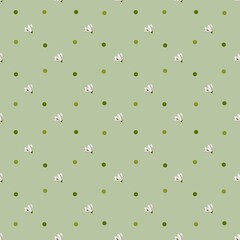 Snowdrop pattern design in watercolor for textile and packaging applications