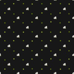 Delicate snowdrop pattern in watercolor for textile and wrapping paper design