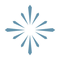 シンプルおしゃれな雪の結晶風アイコン2