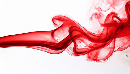 line red smoke group isolated white background