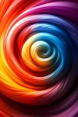 Obraz premium Dynamic abstract composition with vibrant colors blending seamlessly, showcasing flowing shapes and gradients, creating a sense of motion, depth, and elegance in every detail