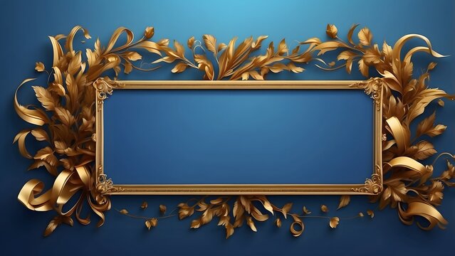 Chester banner with empty space, Cyber Monday theme luxury blue background