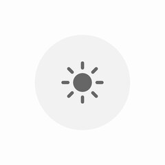 Brightness light adjustment control icon vector sign