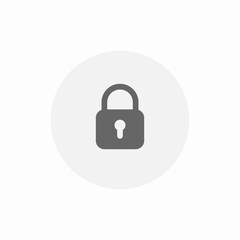 Locked security protection system icon vector sign