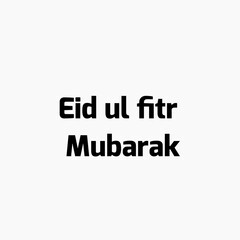 Happy eid al-fitr mubarak horizontal banner vector flat design