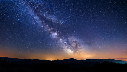 Fototapeta premium night sky milky manner galaxy history