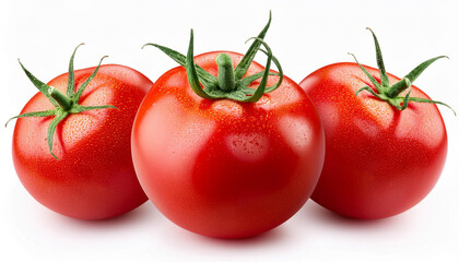 tomato isolated on white background full depth of field