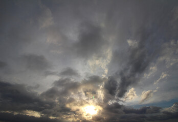Obraz premium clouds in the late afternoon. sky during the evening. sky at sunset.