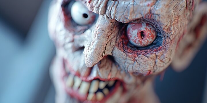 crackhead and drug addict concept - gonzo and psychedelic style face