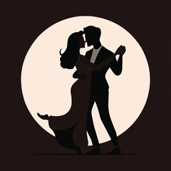 Love Heart Silhouette Vector – Perfect for Valentine's Cards