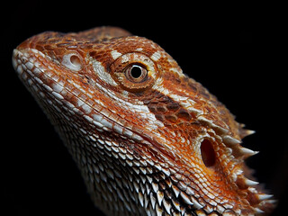 head of bearded dragon