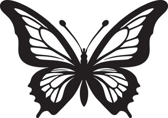 Butterfly vector logo icon silhouette illustration art design, symbol graphic doodle art Silhouette Butterflies Isolated. insects butterfly outline, tattoo, coloring,  set on a white background.