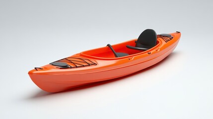 A vibrant orange sit-on-top kayak ideal for recreational paddling on calm waters. Perfect for beginners and family fun.
