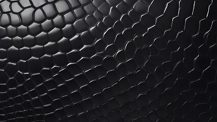 Black Crocodile Leather  leather close-up texture flat lay background