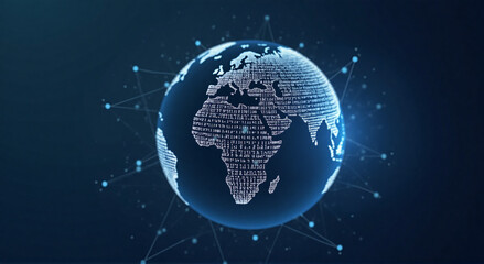 Fototapeta premium earth globe, earth, globe, planet, space, world, map, global, blue, sphere, star, stars, illustration, astronomy, america, sun, science, light, europe, universe, business, abstract, vector, technology