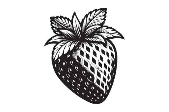 recommend clip art: strawberry healthy fruit nature outline 