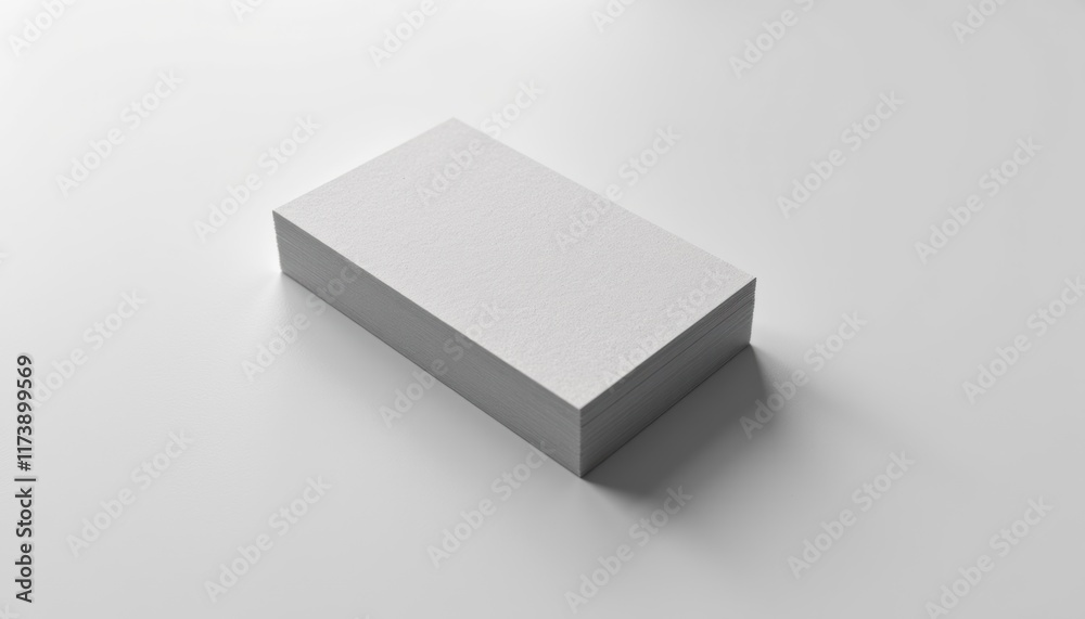 Leinwandbilder horizontal business card mockup on smooth surface, card slightly angled for dynamic view