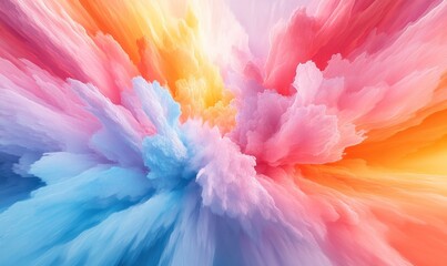 Obraz premium Vibrant colorful explosion, abstract art background.