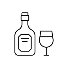 Wine  vector icon