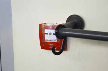 door handle with a key