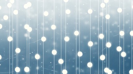 Fototapeta premium Soft Glowing Lights on a Blue Background Creating a Magical and Dreamy Atmosphere for Celebrations