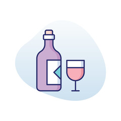 Wine vector icon