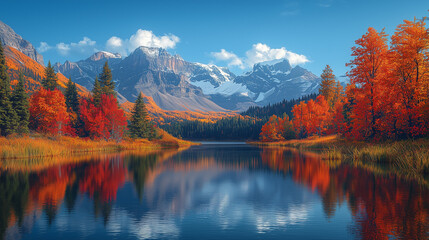 Obraz premium Autumn in the mountains