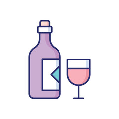 Wine vector icon