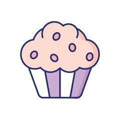 Muffin vector icon