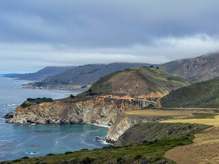 Landscape view of Big Sur California