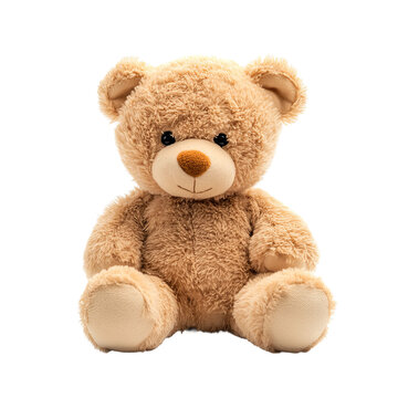 Naklejki teddy bear front view isolated on a white background