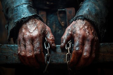Handcuffs on Table Close-up Male Arrest Criminal Justice