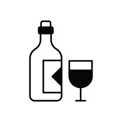 Wine vector icon