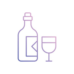 Wine vector icon