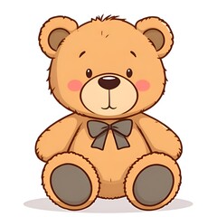 Fototapeta premium teddy bear on white