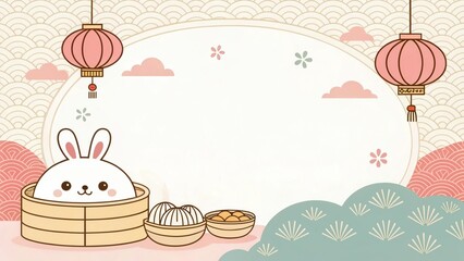 cute chinese pattern beautiful background