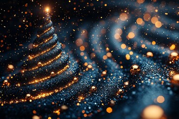 Festive motion and abstract Christmas designs capture the spirit and vibrancy of Christmas celebrations