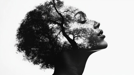 Abstract Health Practices in Black and White Artistry