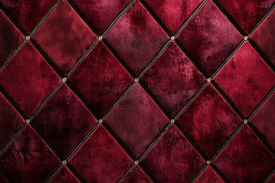 Fototapeta Burgundy embossed velvet pattern design