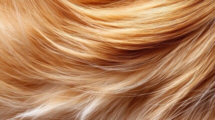 Naklejka premium Closeup of Soft Orange Cat Fur Showing Detail and Texture