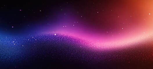 Vibrant Purple Blue Gradient Background Abstract Design with Glowing Texture and Soft Bokeh Lights