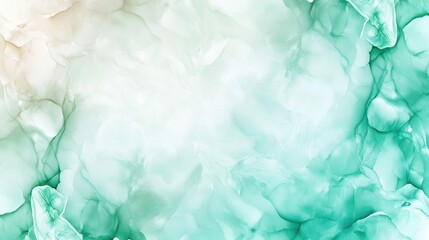 Fototapeta premium Subtle Mint Frosted Watercolor Wallpaper Background for Design