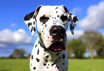 dalmatian dog portrait