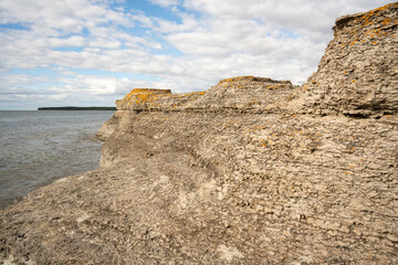 Steinmassiv an der Küste Schwedens. Neptuni åkrar © ohenze