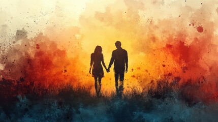 Fototapeta premium Unity and Diversity in Community Through Holding Hands Teamwork Cooperation Empathy Support Friendship Solidarity