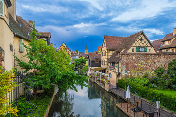 Fototapeta premium Colmar is a city and commune in the Haut-Rhin department and Alsace region of north-eastern France.