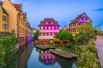 Naklejka premium Colmar is a city and commune in the Haut-Rhin department and Alsace region of north-eastern France.