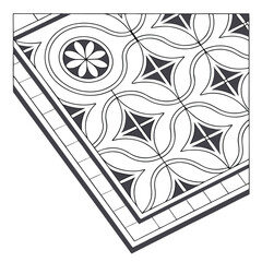 Geometric pattern inspired by traditional tiles